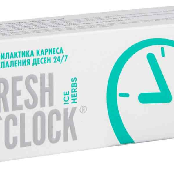 Зубная паста натуральная Spasta Fresh O`Clock Ice Herbs