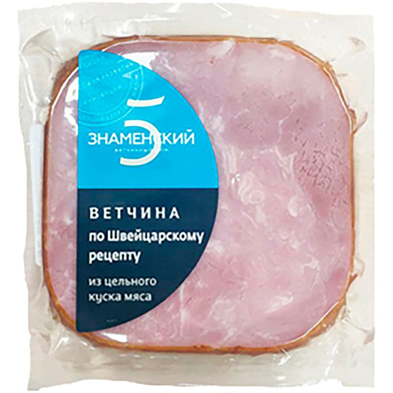 

Ветчина Знаменский ветчинный дом По швейцарскому рецепту кат.Б в/у 300 г