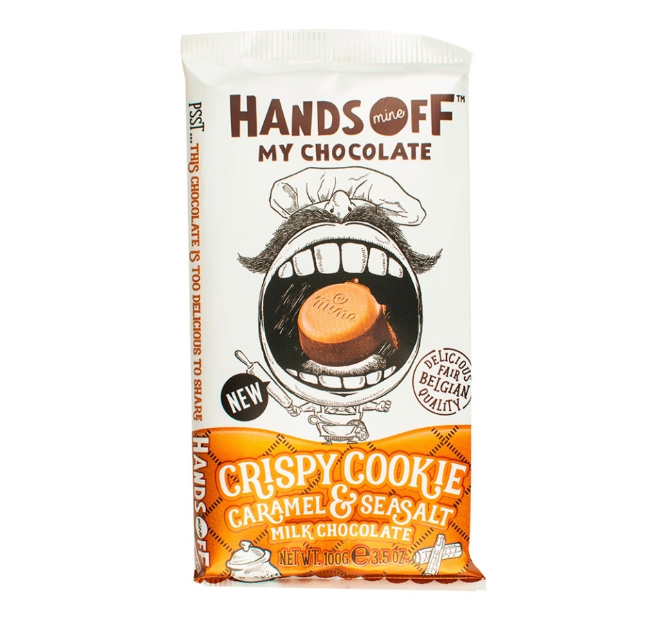 

Шоколад молочный Hands off my chocolate Печенье, карамель и соль, 100 г
