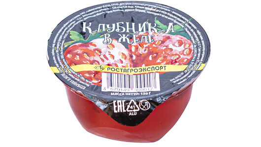 Желе РостАгроЭкспорт с клубникой