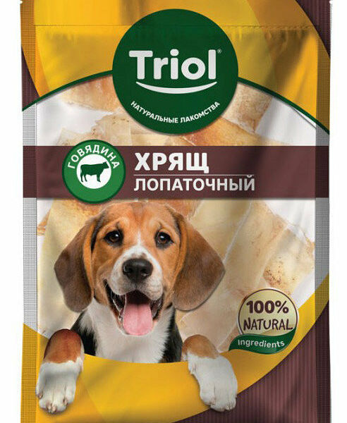 Лакомство для собак Triol хрящ лопаточный говяжий 50 г
