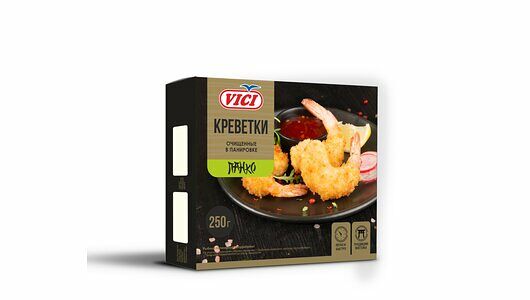 Креветки Королевские VICI очищенные, в панировке Панко, 250г