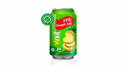 Сок прямого отжима Ананас 100% Vinut, 330 мл