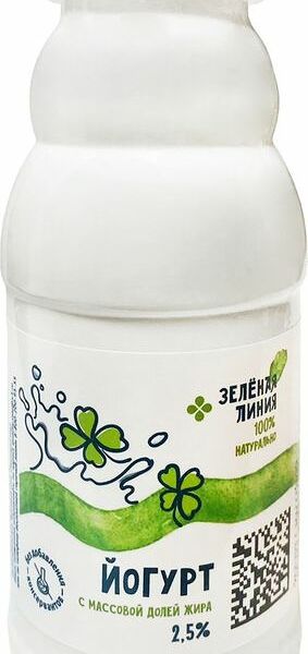 Йогурт Зелёная Линия 2.5% 330г