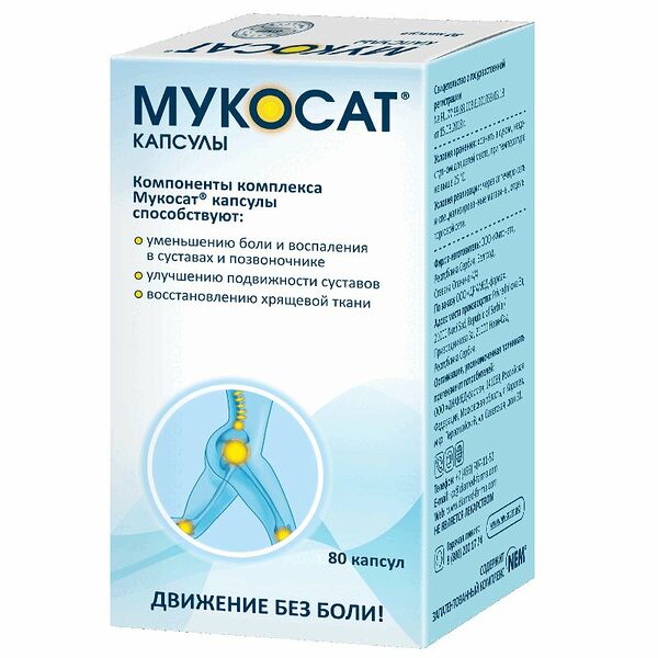 Мукосат капсулы 80 шт.