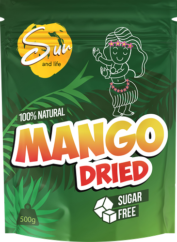Манго сушеное SUN AND LIFE, 500г