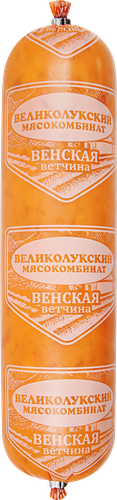 Ветчина ВЛМК Венская кат.Б ПА вес до 400г