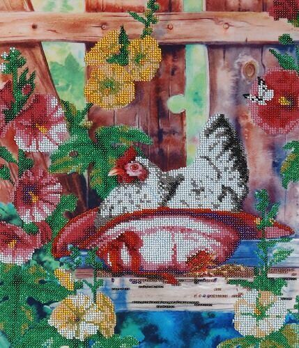 БН-3092 Набор для вышивания бисером Hobby&Pro 'Забытая шляпка' 30*35см