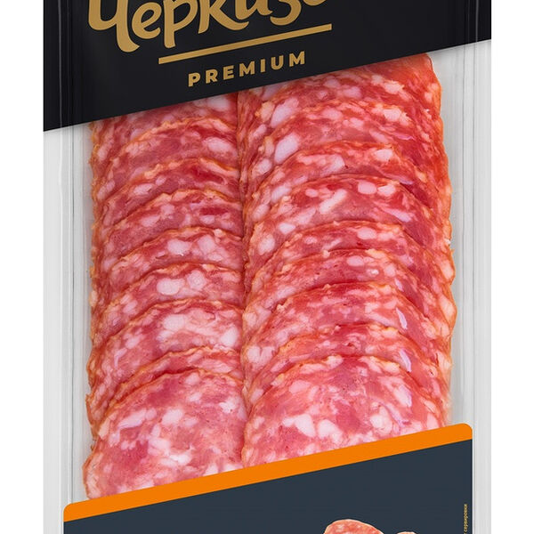 Колбаса Черкизово Сальчичон сырокопченая, нарезка, 100г