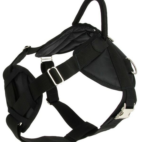 Каскад шлейка нейлоновая с грудью, с металлической фурнитурой S