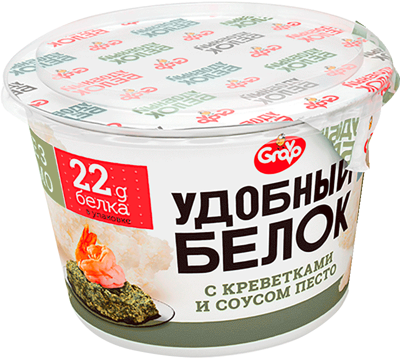 

Удобный белок Grovo с креветками и укропом