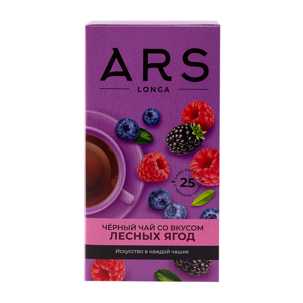 Чай черный байховый со вкусом лесных ягод ARS Longa, 37,5г