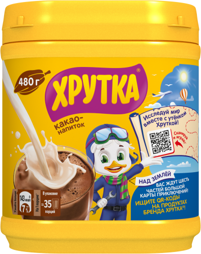 

Какао Хрутка банка 480 г