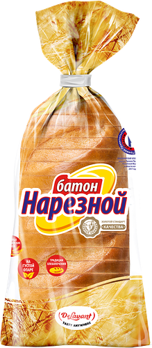 Батон пшеничный DELAVANT в нарезке, 350г