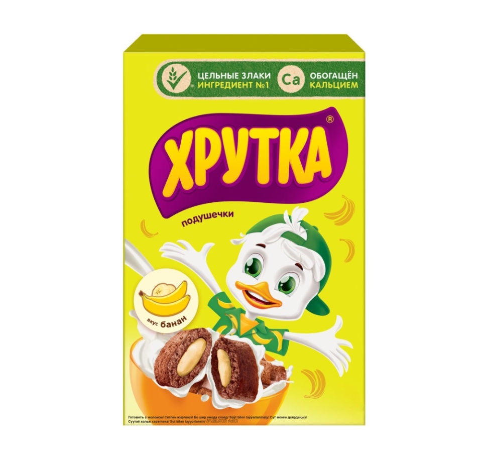 

Подушечки со вкусом банана Хрутка коробка 220 г
