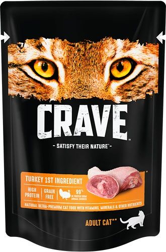 Crave пауч для взрослых кошек Индейка