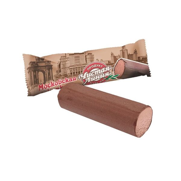 Пломбир Чистая Линия Московская лакомка шоколадный, 80г