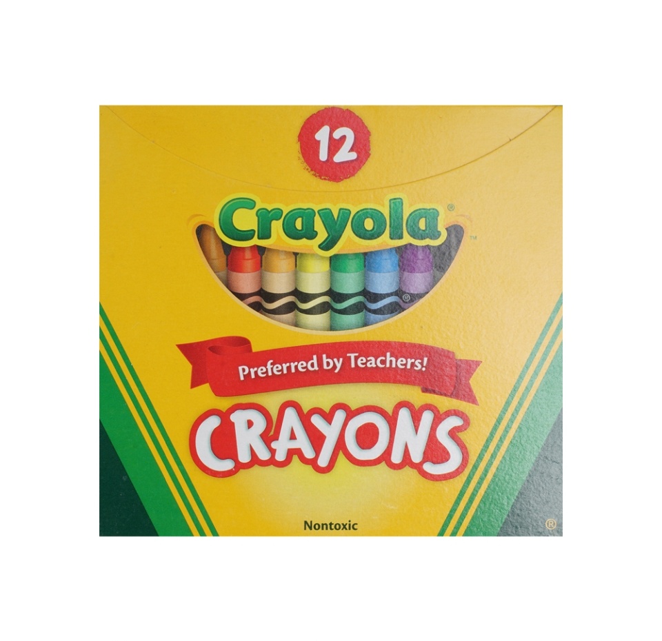 

Мелки восковые Crayola разноцветные 12 шт, США