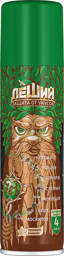 Аэрозоль-репеллент от кровососущих насекомых и клещей ЛЕШИЙ Комплексная защита