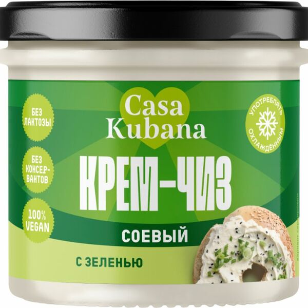 Крем чиз Casa Kubana соевый с зеленью 90г