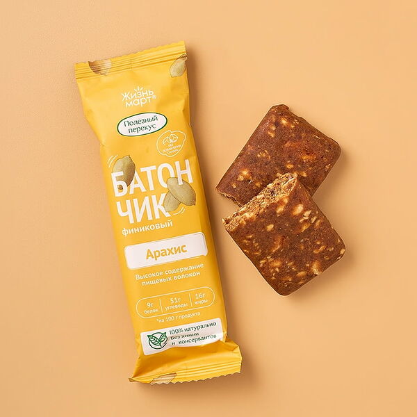 Финиковый батончик с арахисом