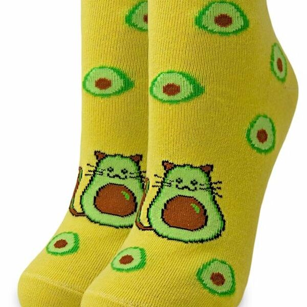Носки женские Cinema Авокотик лимонные, р 23