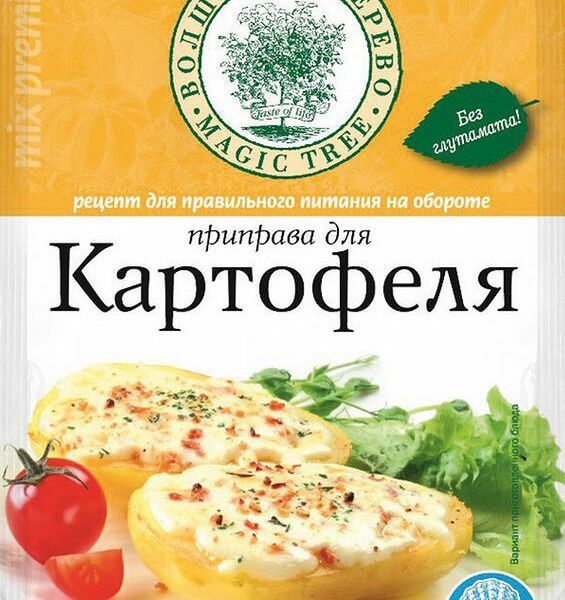 Приправа Волшебное Дерево для картофеля с морской солью, 30г