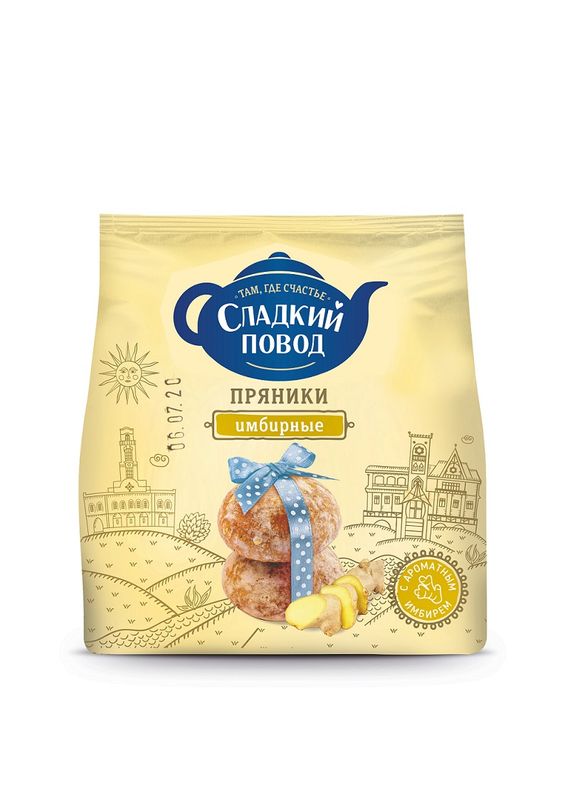 

Пряники Сладкий повод Имбирные 280 г