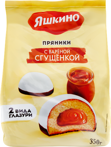 

Пряники Яшкино с вареной сгущенкой, 350 г