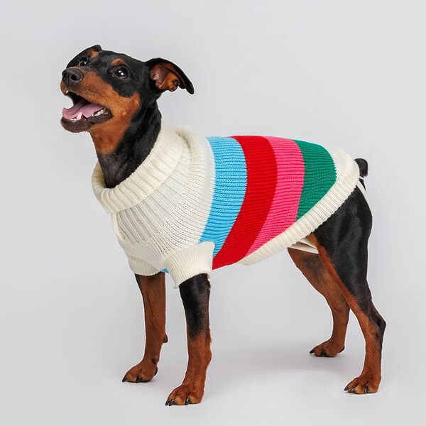 Свитер полосатый разноцветный 30 см