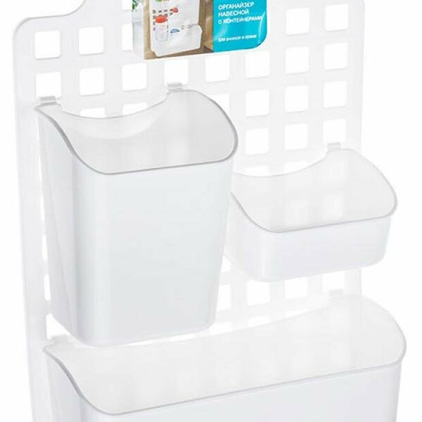 Полка навесная с контейнерами, 38х29 см ТМ Idea (Идея)