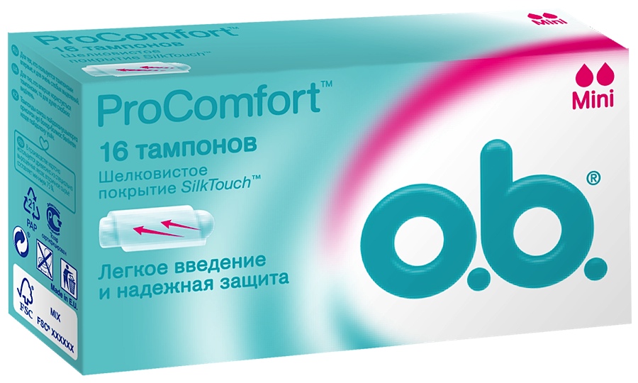 

Тампоны O.b. ProComfort Mini 16 шт