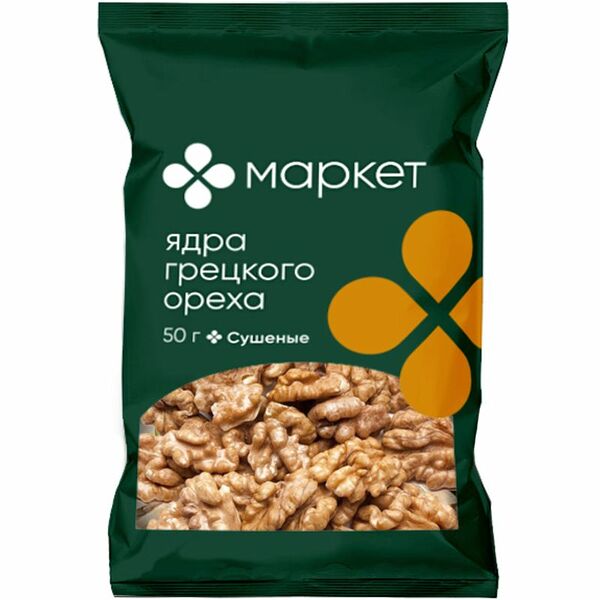 Ядра грецкого ореха Маркет, 50г