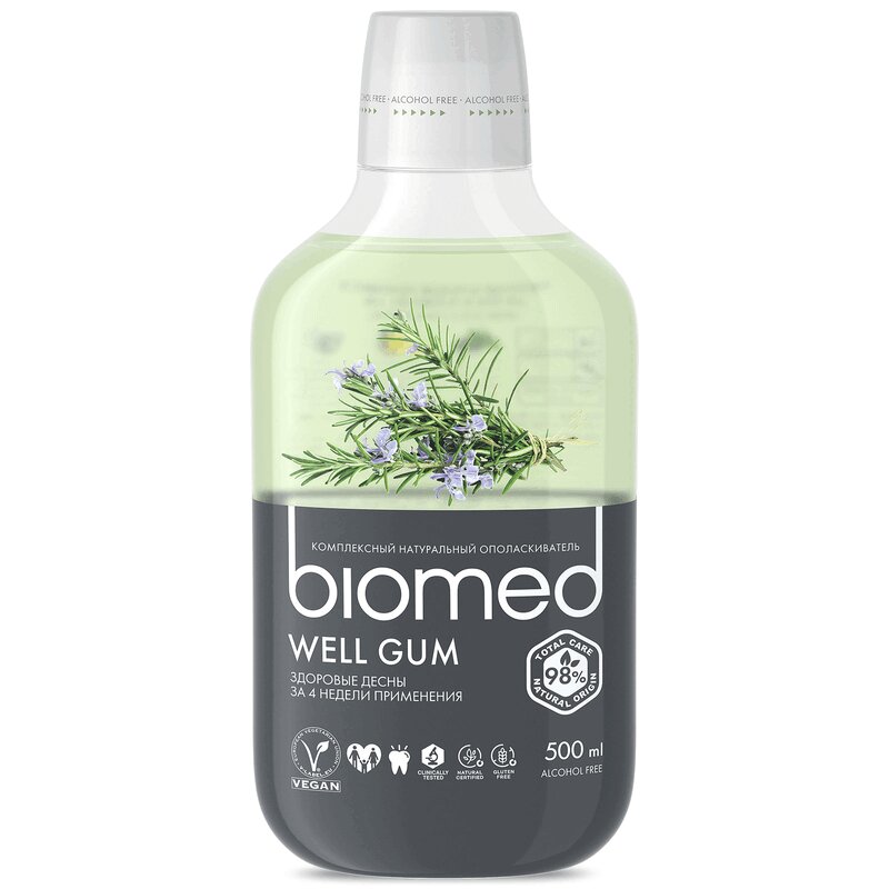 

Ополаскиватель для полости рта Biomed Well Gum 500 мл