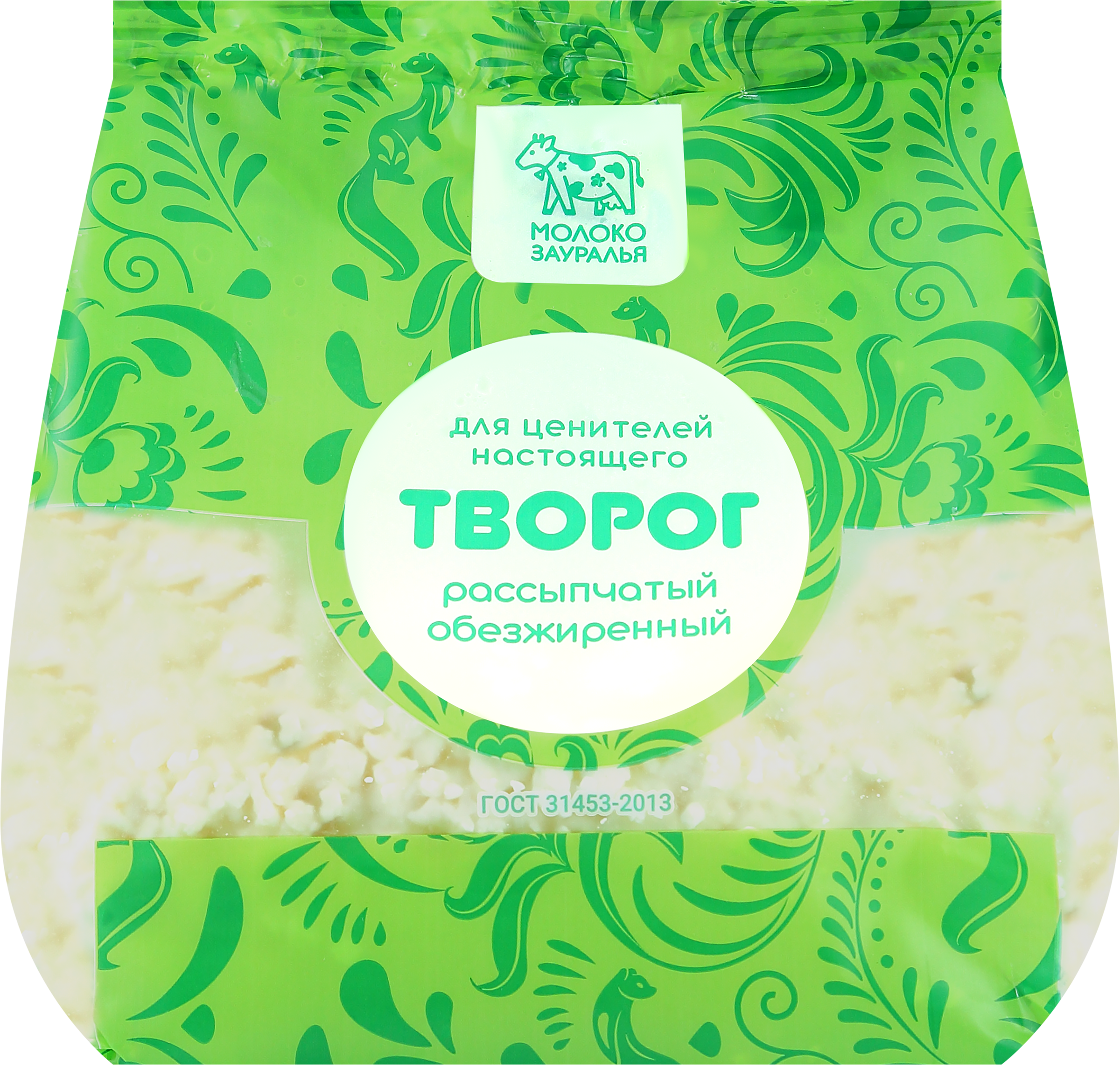 

Творог рассыпчатый МОЛОКО ЗАУРАЛЬЯ обезжиренный, без змж, 200г