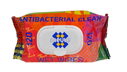 Салфетки влажные антибактериальные, Meule, 120 шт.