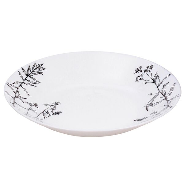 Тарелка глубокая Травинки, 21.6х3 см, опаловое стекло
