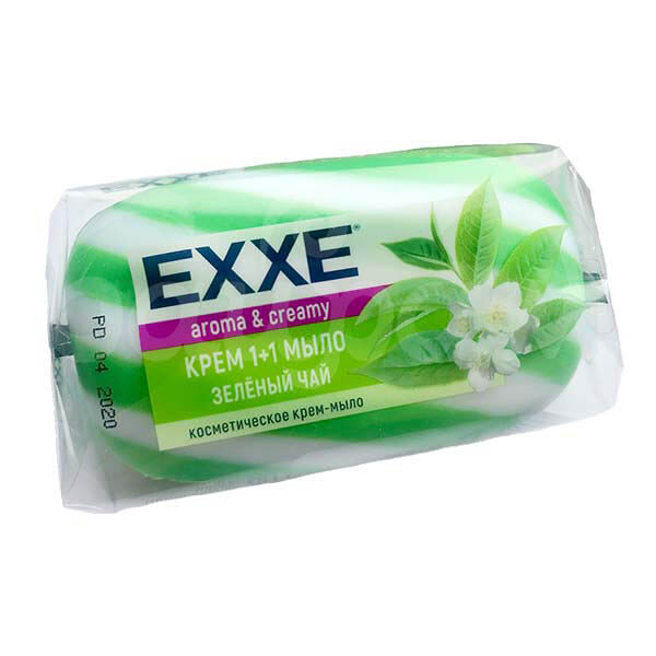 Крем-мыло Exxe 1шт*80/90гр Зеленый чай