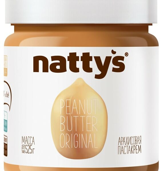 Паста арахисовая Nattys Original 525г