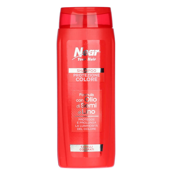 Шампунь для волос near color protection для поврежденных волос, с маслом льна, п/б, 300 мл