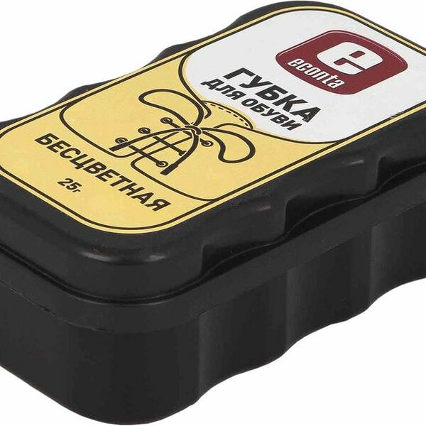 Губка для обуви Econta Двойной блеск бесцветная, 25г