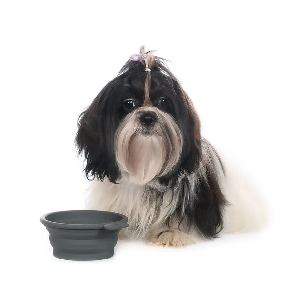 Миска складная круглая, силиконовая S