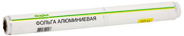 Фольга Каждый день алюминиевая 9 мкм 29 см, 10 м