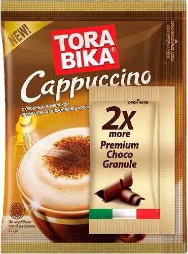 Напиток кофейный Torabika Cappuccino растворимый с шоколадной крошкой 25.5 г