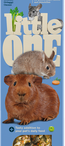 Палочки Little One для морских свинок, кроликов и шиншилл с овощами, 2 шт 120 г