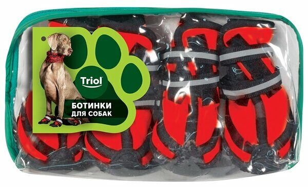 Ботинки Triol YXS134 Красно-черный, 55*50*65 мм., Унисекс