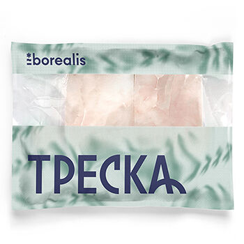 Треска Borealis Атлантическая филе замороженная блочная 300г