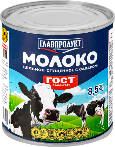 

Молоко сгущенное Главпродукт цельное с сахаром без змж ГОСТ 380 г