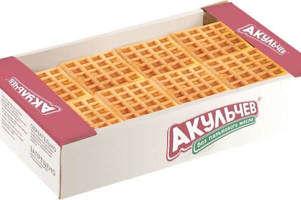 Вафли Акульчев Венские Вареная сгущенка 800г