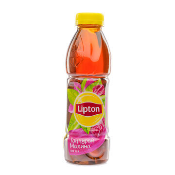 Напиток Lipton Черный чай Малина 0.5л